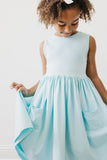 Aqua Tank Pocket Twirl Dress - Aaria Tees Aaria Tees