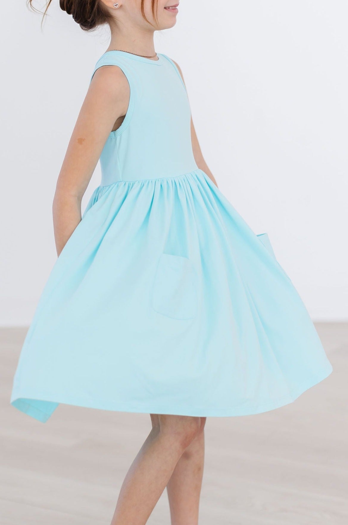 Aqua Tank Pocket Twirl Dress - Aaria Tees Aaria Tees