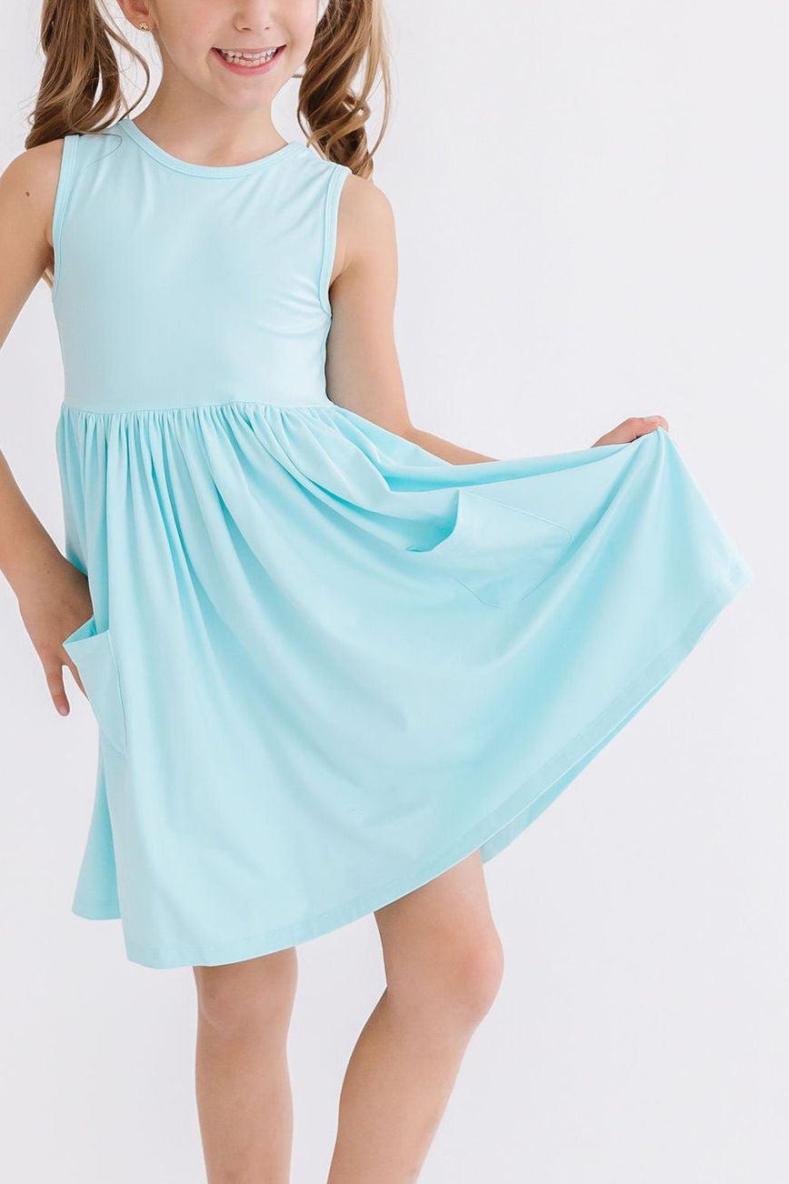 Aqua Tank Pocket Twirl Dress - Aaria Tees