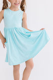 Aqua Tank Pocket Twirl Dress - Aaria Tees Aaria Tees
