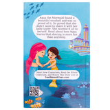 Aqua the Mermaid Storybook for Kids - Aqua Seashell Adventure Aaria Tees