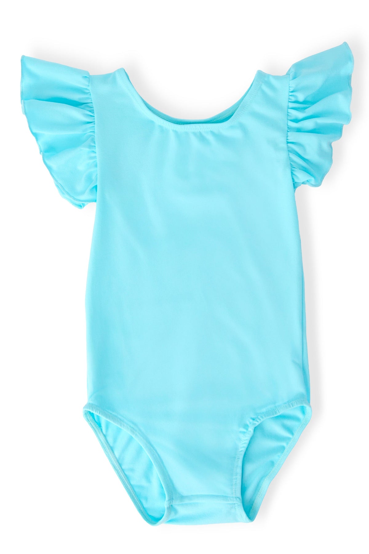 Aqua S/S Flutter Sleeve Leotard - Aaria Tees