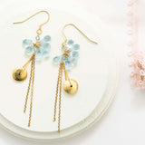 Aquamarine En Pointe Earrings Aaria Tees