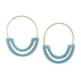 Ariana Carved Hoop Earrings - Aaria Tees Aaria Tees