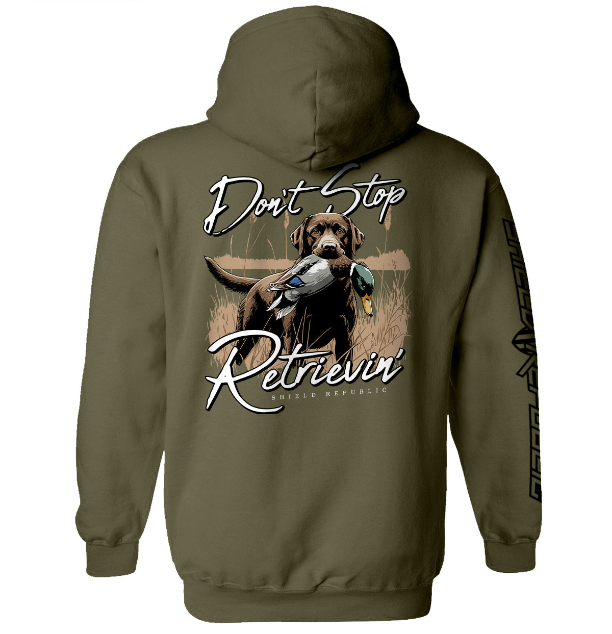Don't Stop Retrievin' Chocolate Lab - Aaria Tees Aaria Tees