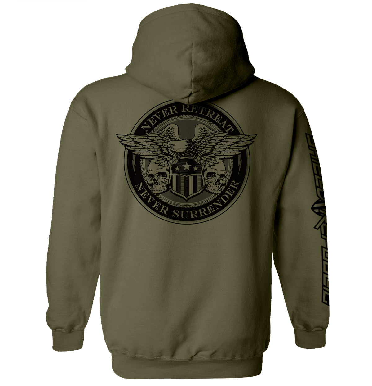 Never Retreat Never Surrender Skulls - Aaria Tees Aaria Tees