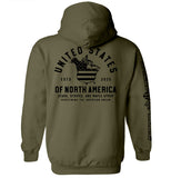 The United States of North America (Black) Aaria Tees