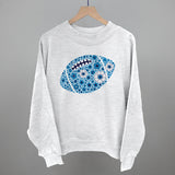 Floral Football Blue Aaria Tees