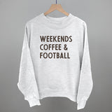Weekends Coffee And Football Aaria Tees