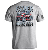 Father Mows Best Stars and Stripes Aaria Tees