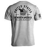The United States of North America (Black) Aaria Tees