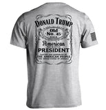 Donald Trump Old No. 45 Label Aaria Tees