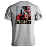Trump Fight Poster Aaria Tees