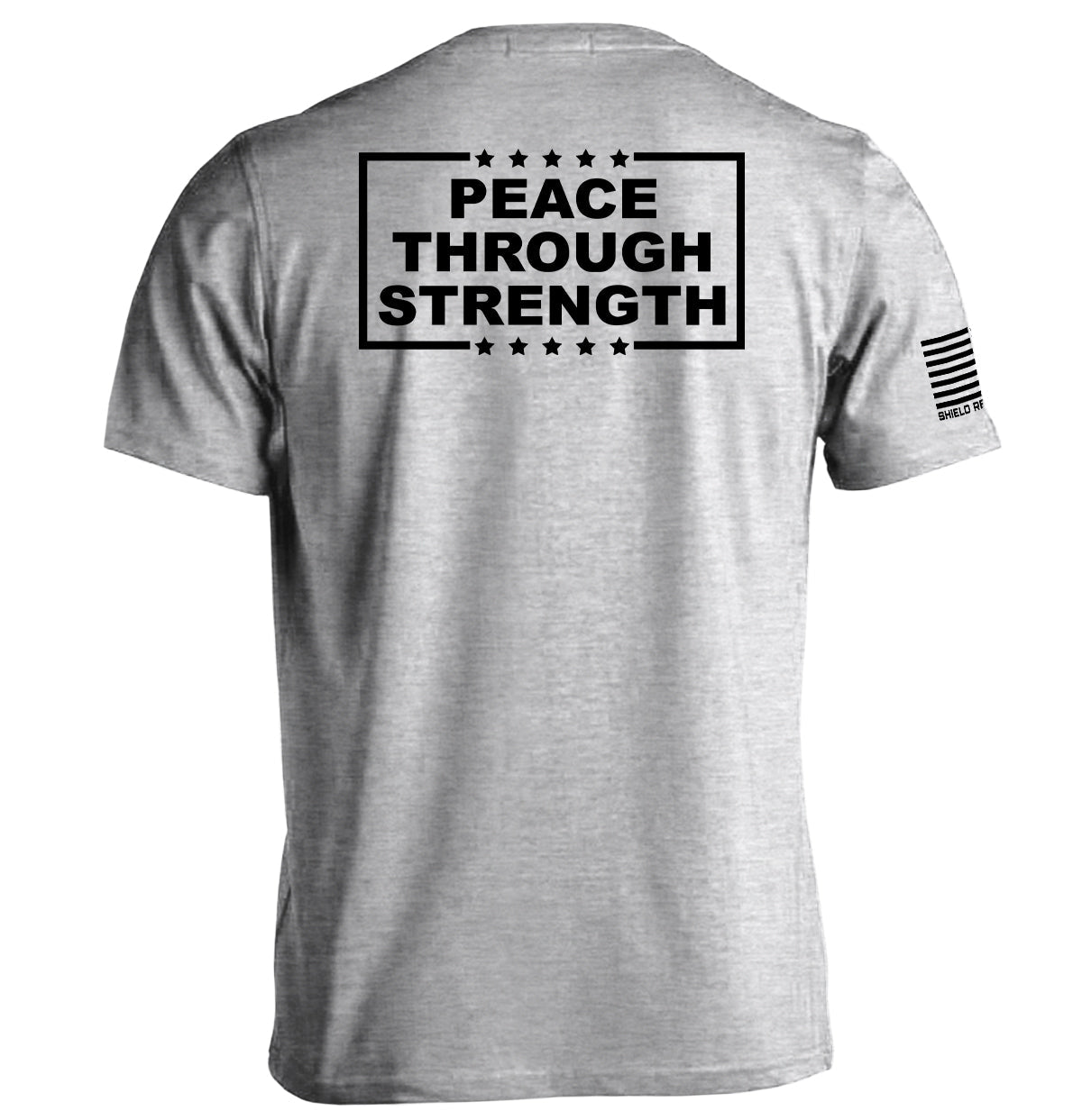 Peace Through Strength White - Aaria Tees Aaria Tees