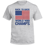 Back to Back World War Champs (Front) Aaria Tees