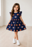 Auburn Blue Aubie Flutter Twirl Dress - Aaria Tees Aaria Tees