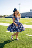 Auburn Plaid Aubie Flutter Twirl Dress - Aaria Tees Aaria Tees