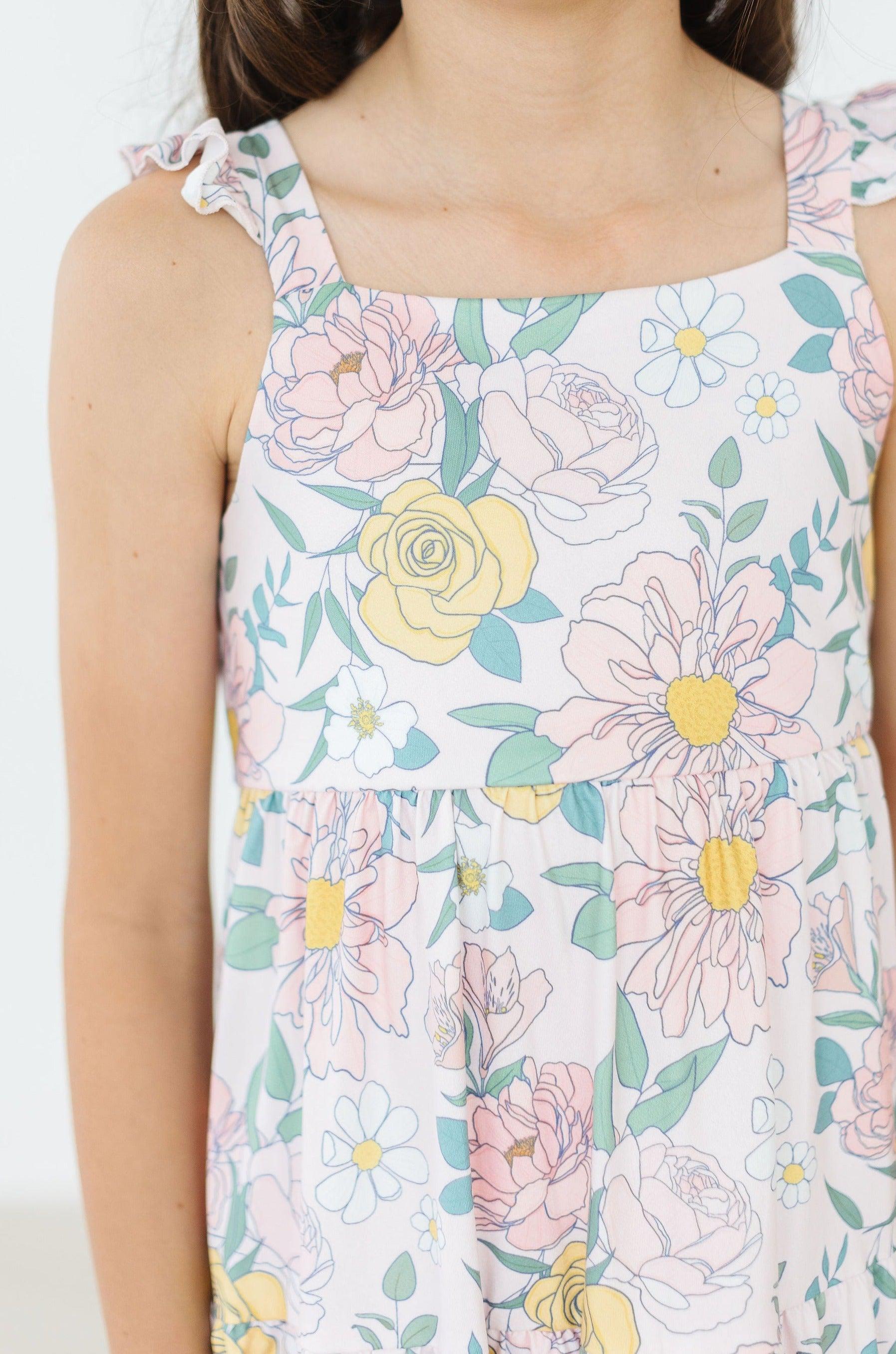 Autumn Breeze Ruffle Maxi Dress - Aaria Tees Aaria Tees