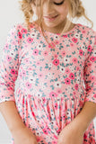 Azalea 3/4 Sleeve Pocket Twirl Dress - Aaria Tees Aaria Tees