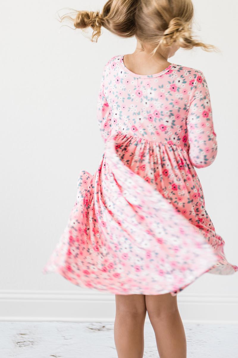 Azalea 3/4 Sleeve Pocket Twirl Dress - Aaria Tees Aaria Tees