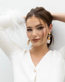Tillie Pearl Statement Earrings Aaria Tees