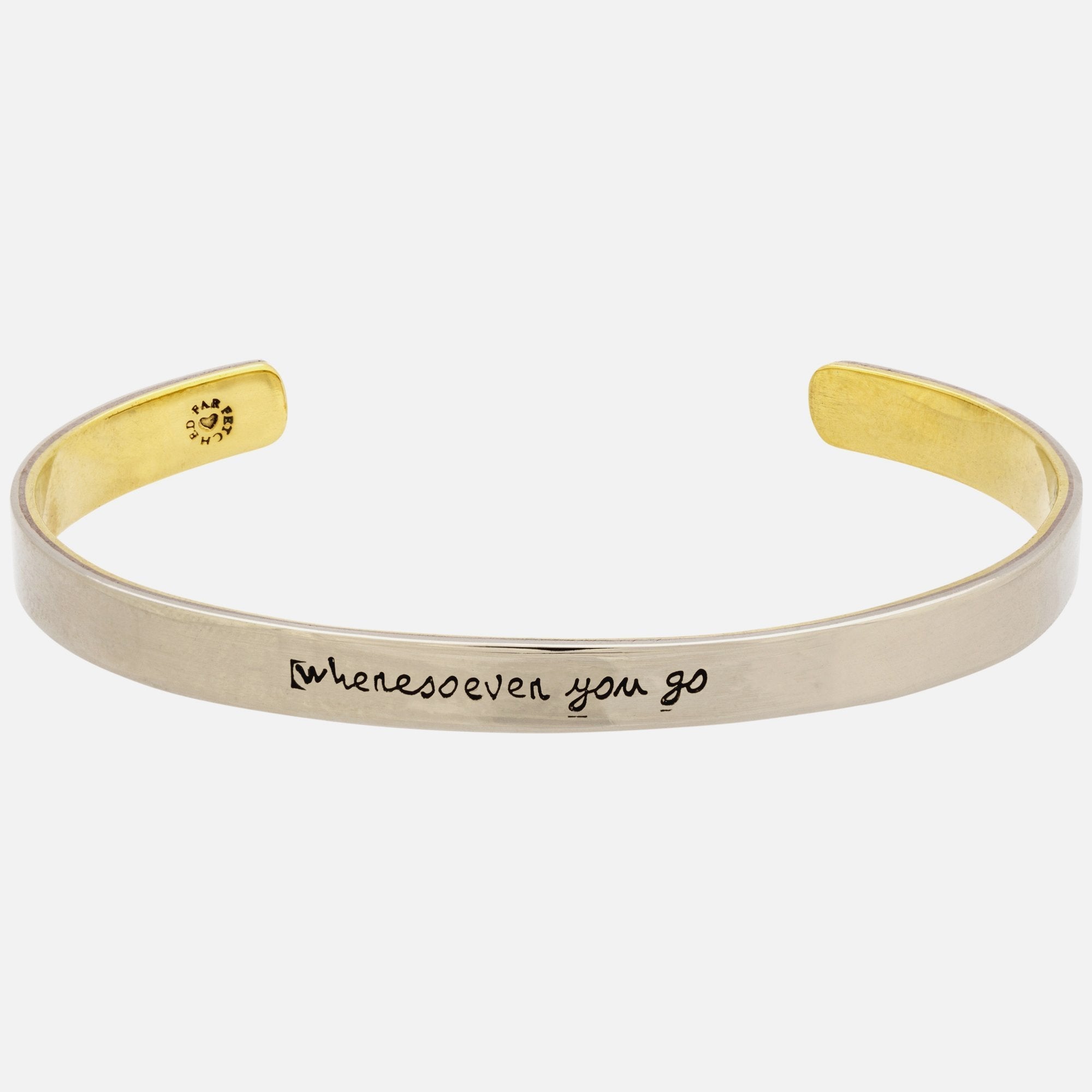 Wheresoever You Go Cuff Bracelet - Aaria Tees Aaria Tees