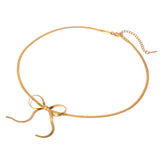 Lily Bow Necklace Aaria Tees