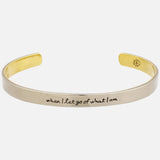 When I Let Go... Mixed Metals Cuff Bracelet - Aaria Tees Aaria Tees