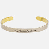 When I Let Go... Mixed Metals Cuff Bracelet - Aaria Tees Aaria Tees