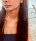 Pure Gemstone + Pearl || Necklace - Aaria Tees Aaria Tees