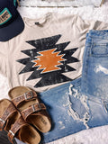 Western Aztec Graphic Tee - Aaria Tees Aaria Tees