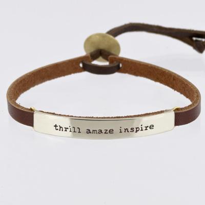Thrill Amaze Inspire Adjustable Bracelet - Aaria Tees