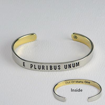 Out Of Many One Mixed Metals Cuff Bracelet - Aaria Tees Aaria Tees