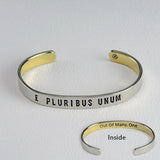 Out Of Many One Mixed Metals Cuff Bracelet - Aaria Tees Aaria Tees