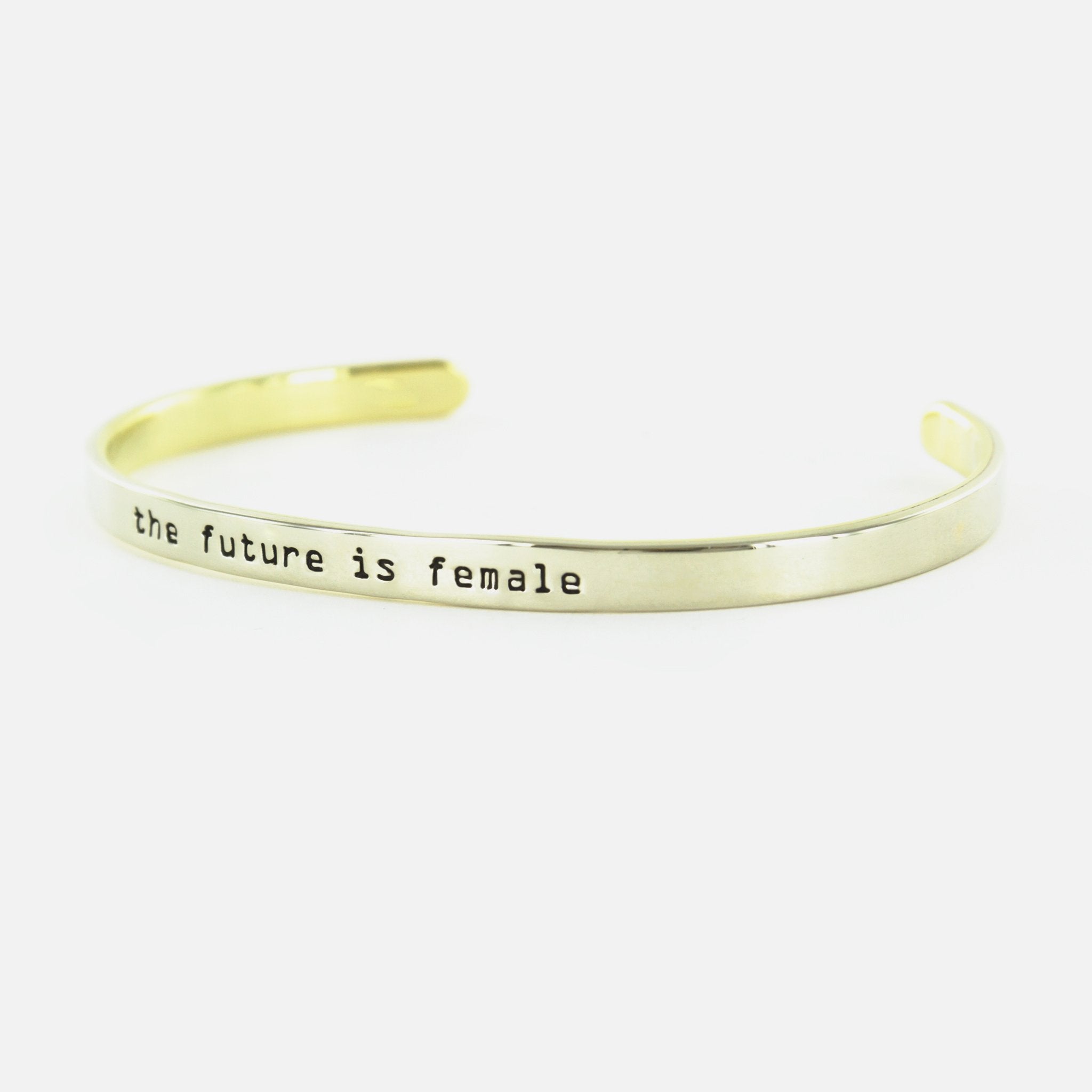 The Future Is Female Mixed Metals Cuff Bracelet - Aaria Tees Aaria Tees