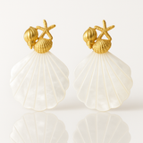 Kyla Shell Earrings Aaria Tees