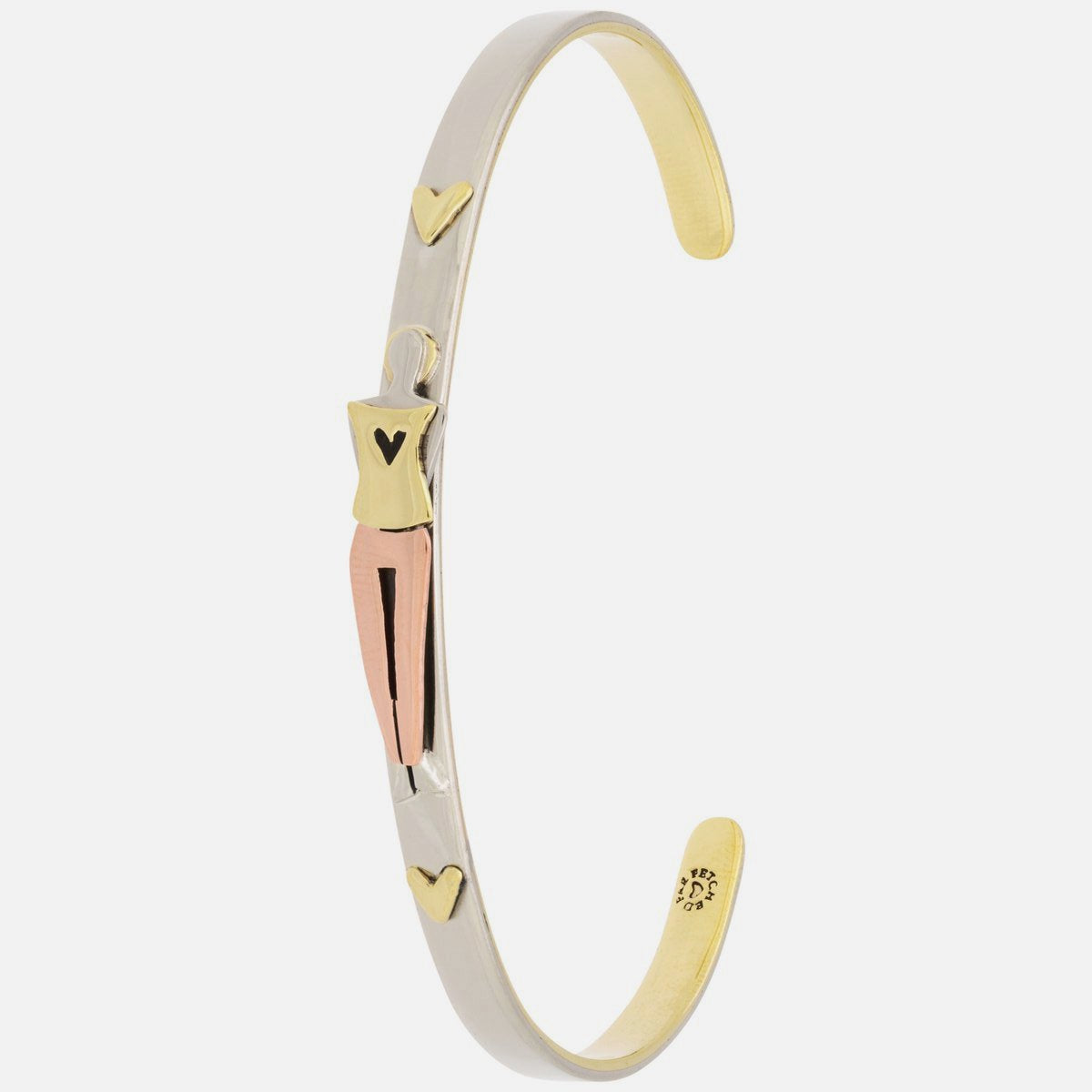 I Am Beautiful Mixed Metals Cuff Bracelet - Aaria Tees