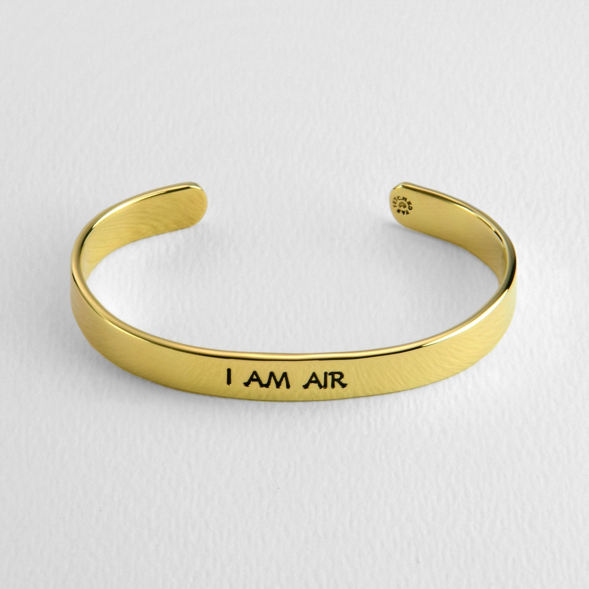 I Am Earth Water Air Fire Astrology Brass Cuff Bracelet - Aaria Tees