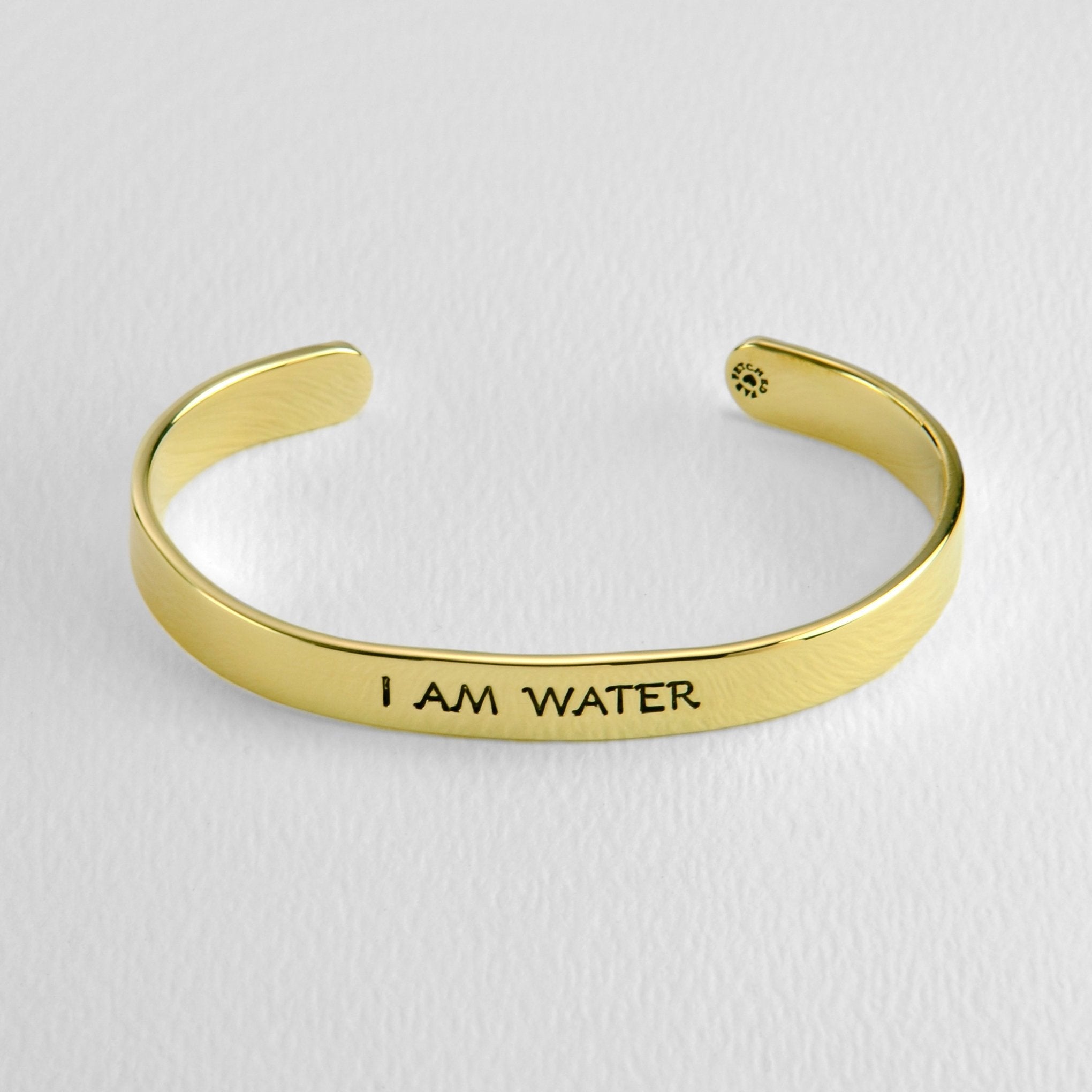 I Am Earth Water Air Fire Astrology Brass Cuff Bracelet - Aaria Tees Aaria Tees