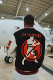 Manifest Varsity Jacket (Black) - Aaria Tees Aaria Tees