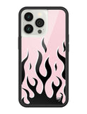 Flames | Pink & Black iPhone Case Aaria Tees