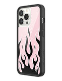 Flames | Pink & Black iPhone Case Aaria Tees