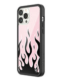 Flames | Pink & Black iPhone Case Aaria Tees