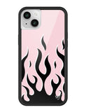 Flames | Pink & Black iPhone Case Aaria Tees