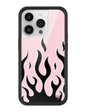 Flames | Pink & Black iPhone Case Aaria Tees