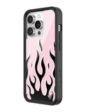 Flames | Pink & Black iPhone Case Aaria Tees