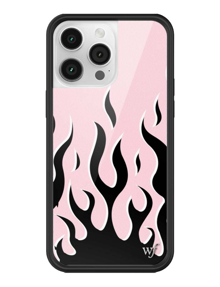 Flames | Pink & Black iPhone Case - Aaria Tees Aaria Tees