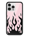 Flames | Pink & Black iPhone Case - Aaria Tees Aaria Tees