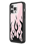 Flames | Pink & Black iPhone Case - Aaria Tees Aaria Tees