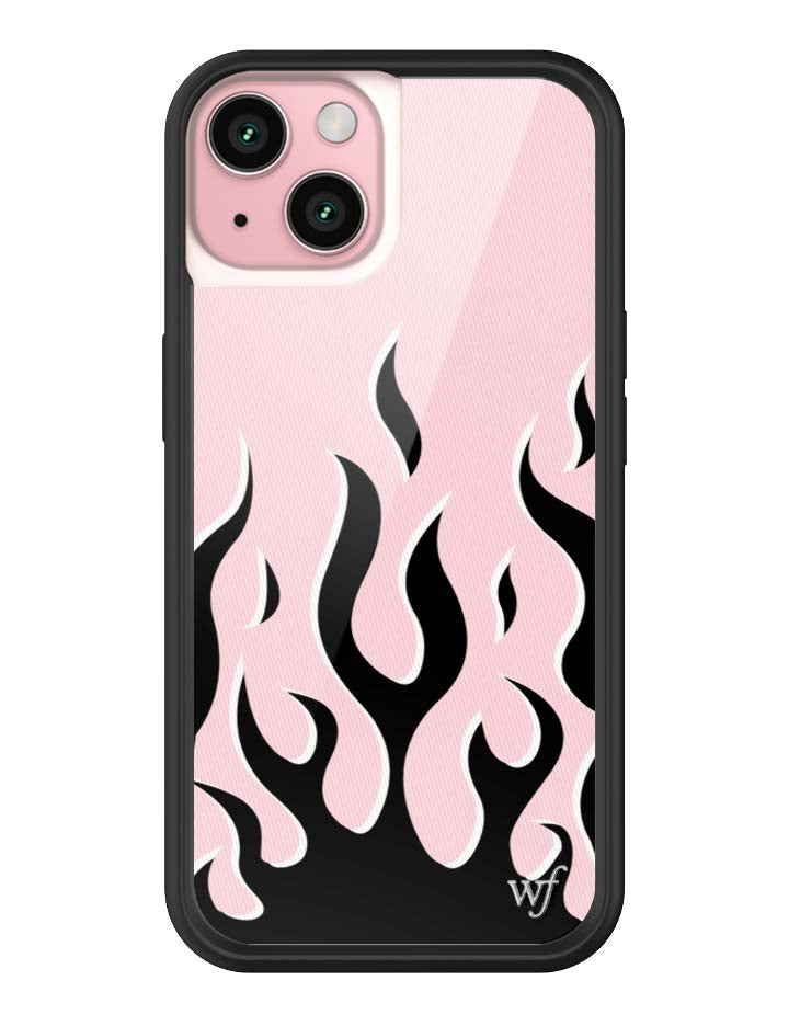 Flames | Pink & Black iPhone Case - Aaria Tees Aaria Tees